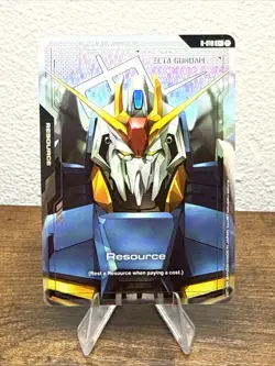 Gundam Card Game TCG Dual Impact Resource Zeta Gundam R-018 C+ NM - Image 1