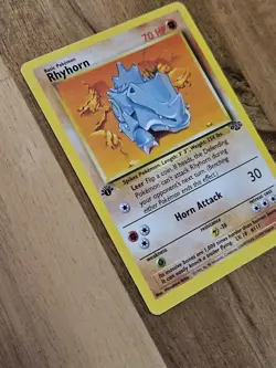Rhyhorn 1st Edition - NEAR MINT- #61/64 - Jungle Set 1999 - Pokemon Card WoTC - Image 3