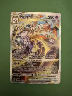 Pokemon Card - Mewtwo VSTAR GG44/GG70 Crown Zenith: Galarian Gallery Holo NM - Image 3