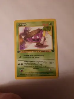 Pokemon Card Grimer – 57/82 – 1st Edition – Team Rocket – WOTC 2000 - Image 1