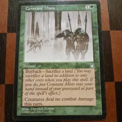 Mtg Constant Mists VLP Stronghold Magic Card Fog Spell - Image 1