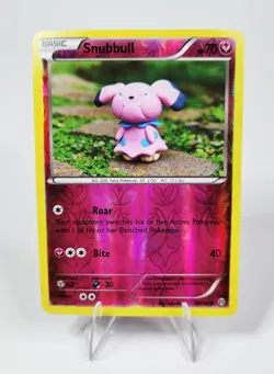 Pokemon TCG - Snubbull 98/162 XY BREAKthrough - Reverse Holo Yuka Morii Card LP - Image 1