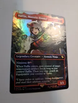 MTG: Yuffie, Materia Hunter (Borderless) (Chocobo Track Foil)(LP): Final Fantasy - Image 1