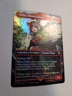 MTG: Yuffie, Materia Hunter (Borderless) (Chocobo Track Foil)(LP): Final Fantasy - Image 2