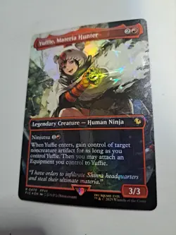 MTG: Yuffie, Materia Hunter (Borderless) (Chocobo Track Foil)(LP): Final Fantasy - Image 4