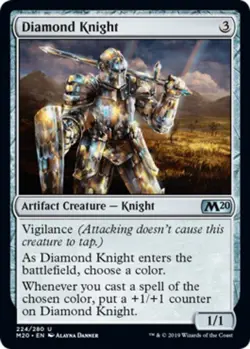4x Diamond Knight NM-Mint, English Core Set 2020 MTG Magic - Image 1