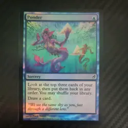 Ponder MTG Magic the Gathering Lorwyn #79 Blue C Mark Tedin LP - Image 1