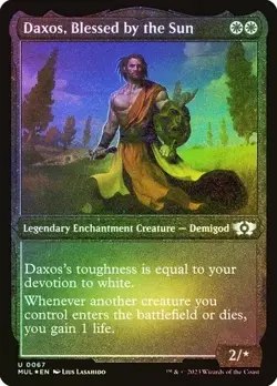 MTG FOIL ETCHED Daxos, Blessed by the Sun - Multiverse Legends #067 - Image 1