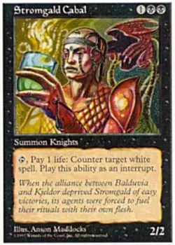 1 x Stromgald Cabal - Fifth Edition - Light Play - MTG - Image 1