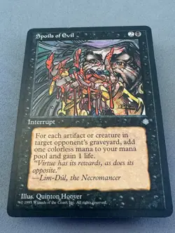 Spoils of Evil MTG Ice Age—Lightly Played Excellent+—Vintage Magic—RESERVE LIST - Image 3