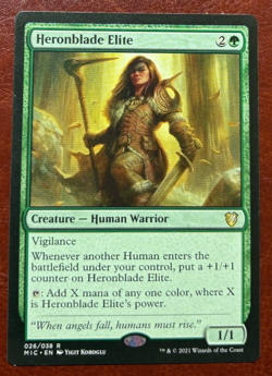 1x NM Heronblade Elite - 026/038 R MIC - MTG Magic Never Played x1 - Image 1