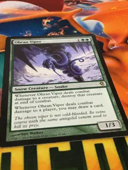 C5432 MAGIC MTG DUEL DECKS: JACE VS VRASKA OHRAN VIPER #57 MP RARE - Image 2