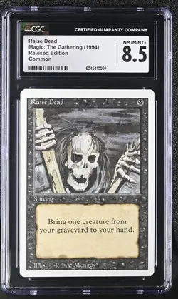 MTG Magic: The Gathering English Raise Dead 1994 Revised Edition Common CGC 8.5 - Image 1