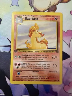 Rapidash 44/64 Jungle Regular Near Mint Vintage WOTC Pokemon - Image 1