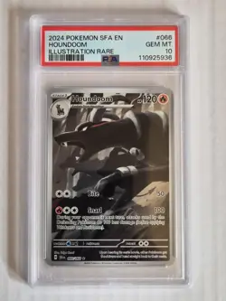 Pokemon TCG Houndoom 66/64 Illustration Rare PSA 10 Shrouded Fable Gem Mint TCG - Image 1