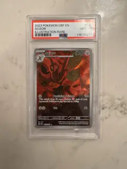 PSA 10 Scizor 205/197 Illustration Rare - Pokemon Obsidian Flames (2023) - Image 1