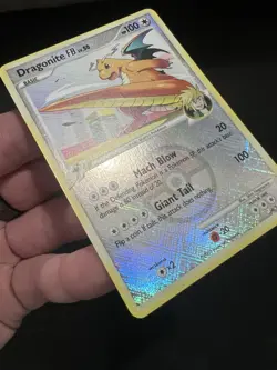 Pokemon Platinum Supreme Victors Dragonite FB Crosshatch Holo League Promo NM - Image 4