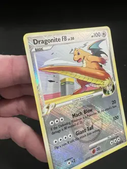Pokemon Platinum Supreme Victors Dragonite FB Crosshatch Holo League Promo NM - Image 5