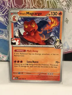 Ethan's Magcargo Non-Holo - NM - Pokemon Prize Pack Series 8 Stamped - Image 1