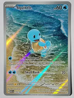 Squirtle 2023 Pokemon Illustration RARE #170 - MEW EN 151 - NEAR MINT - MINT!! - Image 1