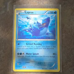 Pokemon TCG Lapras 28/122 Breakpoint Basic 120HP Uncommon Regular - Image 1