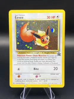 Pokemon TCG Eevee #11 Black Star Holo Promo - Image 1