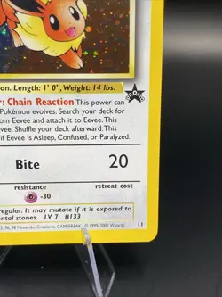 Pokemon TCG Eevee #11 Black Star Holo Promo - Image 5