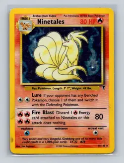 Pokemon TCG Ninetales Legendary Collection 17/110 Holo Holo Rare - Image 1