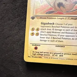 Pokemon TCG Raichu Fossil 29/62 1st Edition Rare MP - Image 5