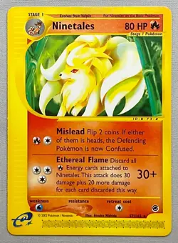 Pokemon Ninetales 57/165 Non-Holo Rare - 2002 Expedition Base Set - NM or Better - Image 1