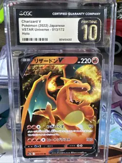 Pokemon TCG 2022 Charizard V Japanese VSTAR Universe - 013/172 CGC - Pristine 10 - Image 1