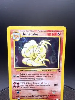 Pokemon TCG Ninetales Base Set 2 13/130 Unlimited Holo Rare - Image 2
