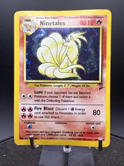 Pokemon TCG Ninetales Base Set 2 13/130 Unlimited Holo Rare - Image 3