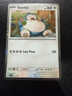 Pokemon TCG: Snorlax 122 Promo NM With SWIRL - Image 2