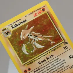 Pokemon TCG - Kabutops 9/62 Fossil Holo Rare WOTC 1999 - EXC Crease - Image 1