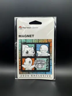 Pokemon Center EUIC 2026 London Exclusive | TCG Kanto Magnet - Starter Trio - Image 1