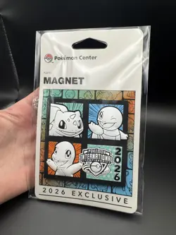 Pokemon Center EUIC 2026 London Exclusive | TCG Kanto Magnet - Starter Trio - Image 3