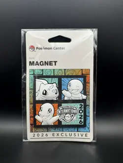 Pokemon Center EUIC 2026 London Exclusive | TCG Kanto Magnet - Starter Trio - Image 4
