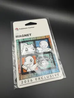 Pokemon Center EUIC 2026 London Exclusive | TCG Kanto Magnet - Starter Trio - Image 5