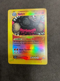 Golem 14/165 Reverse Holo Expedition Set eReader Pokemon TCG NM - Image 1