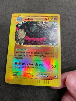 Golem 14/165 Reverse Holo Expedition Set eReader Pokemon TCG NM - Image 3