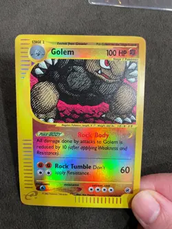 Golem 14/165 Reverse Holo Expedition Set eReader Pokemon TCG NM - Image 5