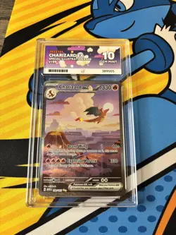 Pokemon TCG Charizard EX 199/165 151 S&V 199/165 ACE 10 Perfect Subgrades - Image 1