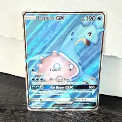 Pokemon - Lapras GX (Full Art) 139/149 Sm Base Set Holo 2017 - Image 1