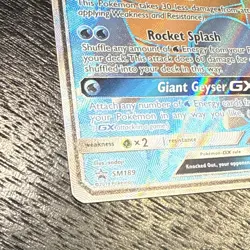Pokemon - TCG Blastoise GX Holo Ultra Rare SM189 Promo 2019 Foil - Image 4