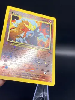 Pokemon TCG Entei Wizards Black Star Promo 34 Holo with a nice swirl, NM! - Image 2