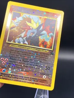 Pokemon TCG Entei Wizards Black Star Promo 34 Holo with a nice swirl, NM! - Image 3