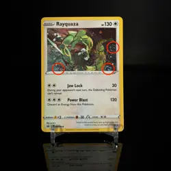 NM - 3 SWIRLs 🌀 Rayquaza SWSH029 Holo Crown Zenith Pokemon 5f - Image 1