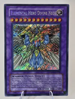 1996 YUGIOH UNLIMITED ELEMENTAL HERO DIVINE NEOS RARE HOLO #CSOC-EN098 - Image 1