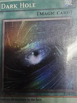 Dark Hole 1st Edition LOB-052 Super Rare Yu-Gi-Oh Card - Image 2